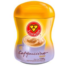 Cappuccino 3 Corações Solúvel Diet 150g