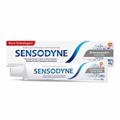 Sensodyne Creme Dental Branqueador para Dentes Sensíveis Extra Fresh, Anti Tártaro, Proteção Diária, 90g