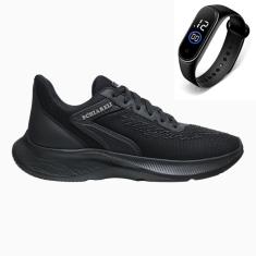 Tênis Masculino Academia Esporte Caminhada Conforto Dia a Dia + Relógio-Masculino