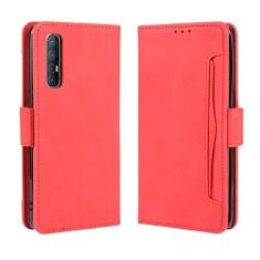 Capa com compartimento para cartão para Oppo Find X2 Neo, capa flip carteira com suporte de couro para Oppo Find X2 Neo, capa magnética retrô para celular, capa carteira com compartimentos para