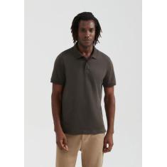 Camisa Polo Básica Masculina Manga Curta Pima - Hering, XG, Verde