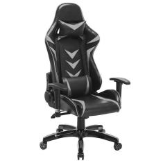 Cadeira Gamer Pelegrin em Couro PU Reclinável PEL-3003 Preta e Azul-Unissex