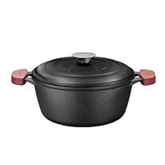 Caçarola De Ferro Fundido C/ Tampa De Ferro Nº 24 Mta 8411