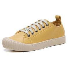 Tenis Casual Flatform Feminino Com Cadarço Palmilha EVA Macia Basico Confortavel-Feminino
