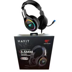 Fone De Ouvido Over-ear Gamer Havit H2232d 2xp2, Rgb - Preto