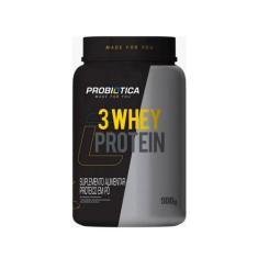 3 Whey Protein (900G) - Sabor: Chocolate - Probiótica