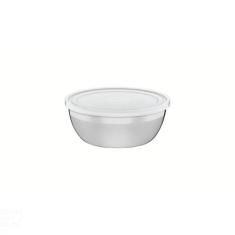 Pote Redondo Tramontina Freezinox Em Aço Inox Com Tampa Plástica 14 Cm