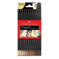 Lápis de Cor Ecolápis Supersoft 120712SOFTTP 12 Cores Tons de Pele - Faber Castell