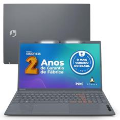 Notebook Positivo Vision C15 Lumina Bar Celeron, 8GB 128GB eMMC, Tela 15 polegadas HD Antirreflexo, Linux, Tecla Link, Cinza - 2 ANOS DE GARANTIA