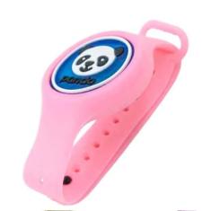 Pulseira Relógio Infantil Repelente De Mosquito Figurinhas (Rosa)