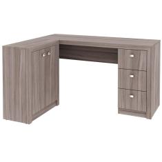 Escrivaninha De Canto Reversível ME4101 Carvalho Tecno Mobili