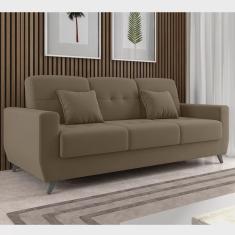Sofá Cama 3 Lugares com Baú Pâmela