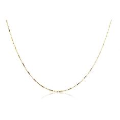 Colar Com Corrente De Bolinha E Palito Folheado Em Ouro 18K