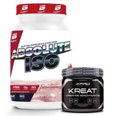 Whey Protein Absolute Iso 900g + Creatina 150g - XPRO Nutrition, 900G,