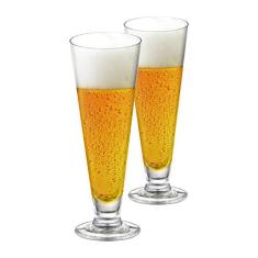 Jogo de Taças de Cerveja Tulipa Reta Cristal 300ml 2 Pcs - Ruvolo