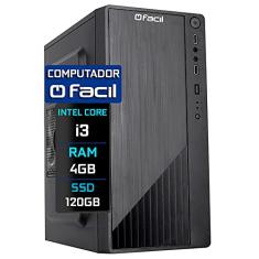 Computador Fácil Intel Core I3 2.93Ghz 4GB DDR3 SSD 120GB