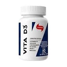 Vita D3 Vitamina D 60 Cápsulas Vitafor
