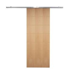 Porta De Correr P- Verniz Frisada Kit Alumínio F09 - 210x100