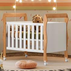 Berço Mini Cama 3 em 1 Soninho 100% Mdf Amadeirado 4850 - Tigus Baby