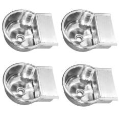 Kit 4 Bebedouro Automático Animais Cães Cavalo Alumínio 7 L - ALUMINIO