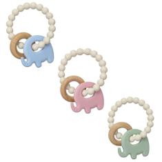 Mordedor Gengival Bebê +4 Meses Sensorial Massageador Elefantinho Buba