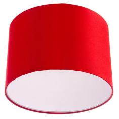 Lustre Plafon Cupula Dome 30x20cm Magnífico Vermelho - MARRYLUZ