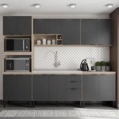Cozinha Modulada 5 Peças FRCZ1 Avena Grafito Demobile - Demóbile, Aven