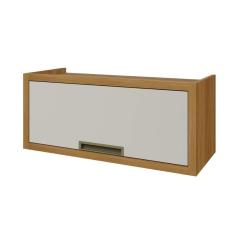 Armário Aéreo Cozinha Modulado Imperatriz C/ 1 Porta Basculante Freijo/off White - Nesher