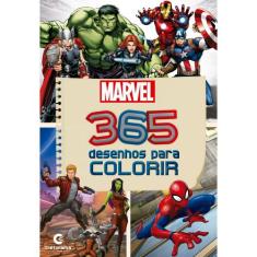 Livro - 365 desenhos para colorir Marvel