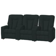 Poltrona Tripla Reclinável Cinema Jetta Verde Escuro Matrix