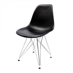 Cadeira Eames Eiffel Empório Tiffany Preto/cinza