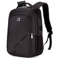 Mochila para laptop Usb mochila recarregável de tecido Oxford empresarial Mochila de grande capacidade Bolsa para computador de 20 polegadas, tecido Oxford ecológico