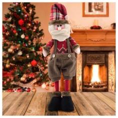 Boneco De Natal Papai Noel Em Tecido 50cm