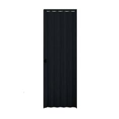 Porta Sanfonado Pvc Relevo 80 X 210cm Preto - Plasbil