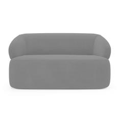 Sofá Orgânico 02 Lugares Living Glee 140cm Bouclê Grafite - Desk Design