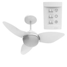 Ventilador de Teto Aliseu Smart Branco com controle de parede, 220V