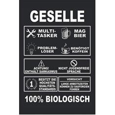 Geselle Meister Handwerker Gesellenprüfung Azubi Notizbuch