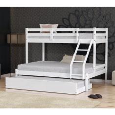 Treliche Casal/Solteiro Eco Madeira Maciça Branco Mobilistore