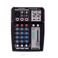 Mesa De Som Stetsom Stm0803 3 Canais Equalizador Mixer Automotivo 12v 