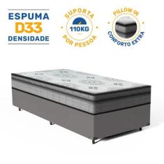 Cama Box com Colchão de Espuma D33 Pillow In Anjos Ortosleep Solteiro 