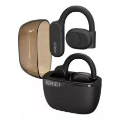 Fone Ouvido Kaidi KD792 OWS Bluetooth 5.3 Tipo Gancho Preto Cinza Earh