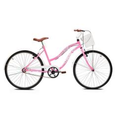 Bicicleta Aro 26 Feminina Retrô Tridal Beach com Freios V-Brake-Feminino