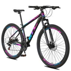 Bicicleta 29 GT Sprint MX7 24V index Freio Disco Alumínio MTB, Azul, R