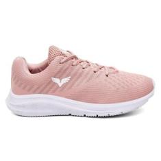 Tênis Feminino Academia Rosa Confortável Lançamento-Feminino
