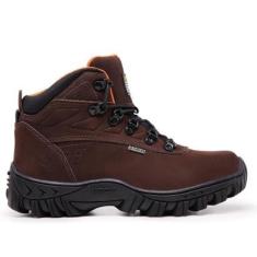 Tênis Adventure Em Couro Bota Segurança Coturno Ca Trekking Trilha Trabalho-Unissex