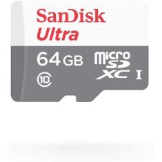 Cartão de Memoria 64gb Micro sd Cl10 80mb/s sdsqunc Sandisk