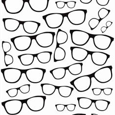 Papel De Parede Adesivo Lavável Óculos 9m