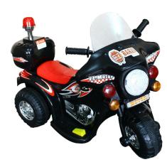 Mini Moto Elétrica Infantil Triciclo Elétrico BZ Cycle Preto com Músicas e Luz de Farol BARZI MOTORS