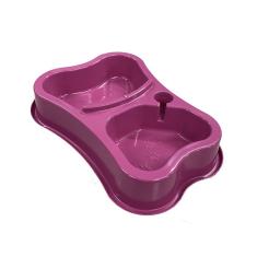 Comedouro e Bebedouro para Cachorro Duplo Automático Anti Formiga Mr Pet