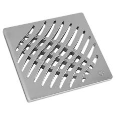 Grelha Quadrada Cromada 150mm - Tigre